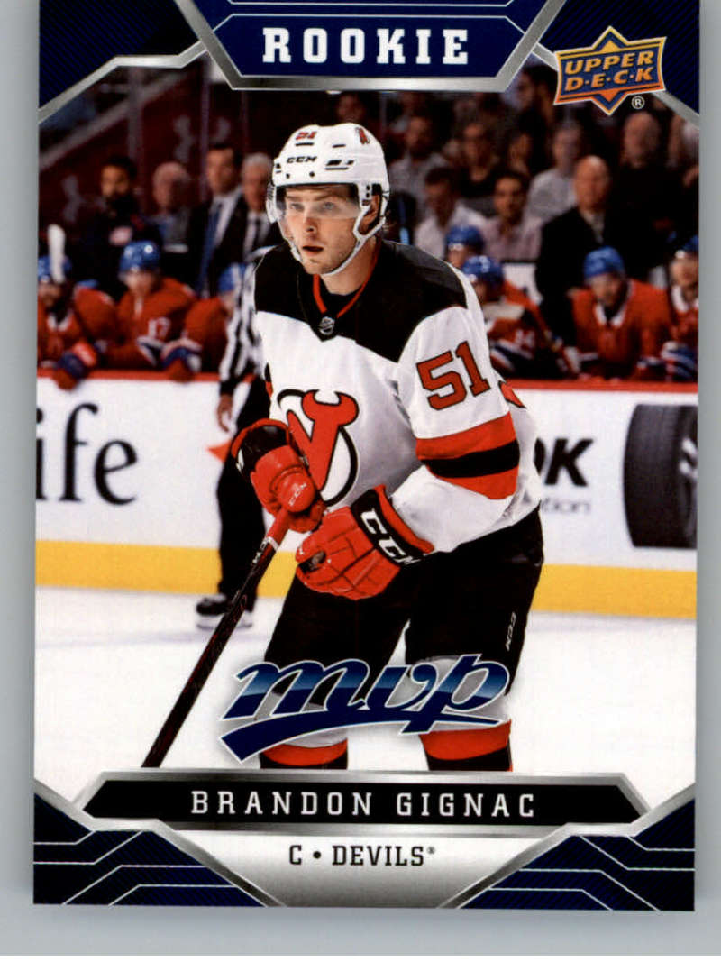 2019-20 Upper Deck MVP Blue #220 Brandon Gignac New Jersey Devils V93744 Image 1