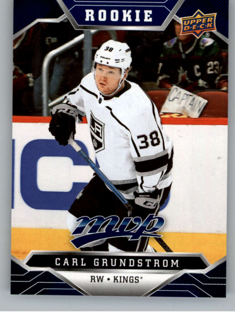 2019-20 Upper Deck MVP Blue #221 Carl Grundstrom Los Angeles Kings V93745 Image 1