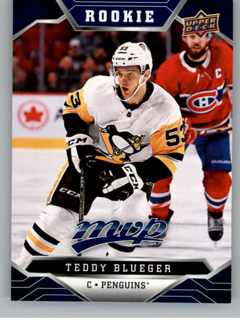 2019-20 Upper Deck MVP Blue #243 Teddy Blueger Pittsburgh Penguins V93764 Image 1