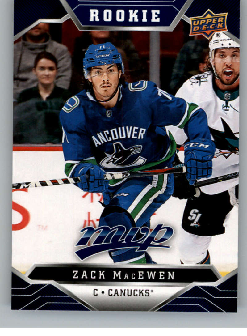 2019-20 Upper Deck MVP Blue #246 Zack MacEwen Vancouver Canucks V93767 Image 1