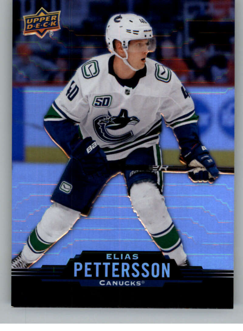 2020-21 Upper Deck Tim Hortons #40 Elias Pettersson Vancouver Canucks Image 1