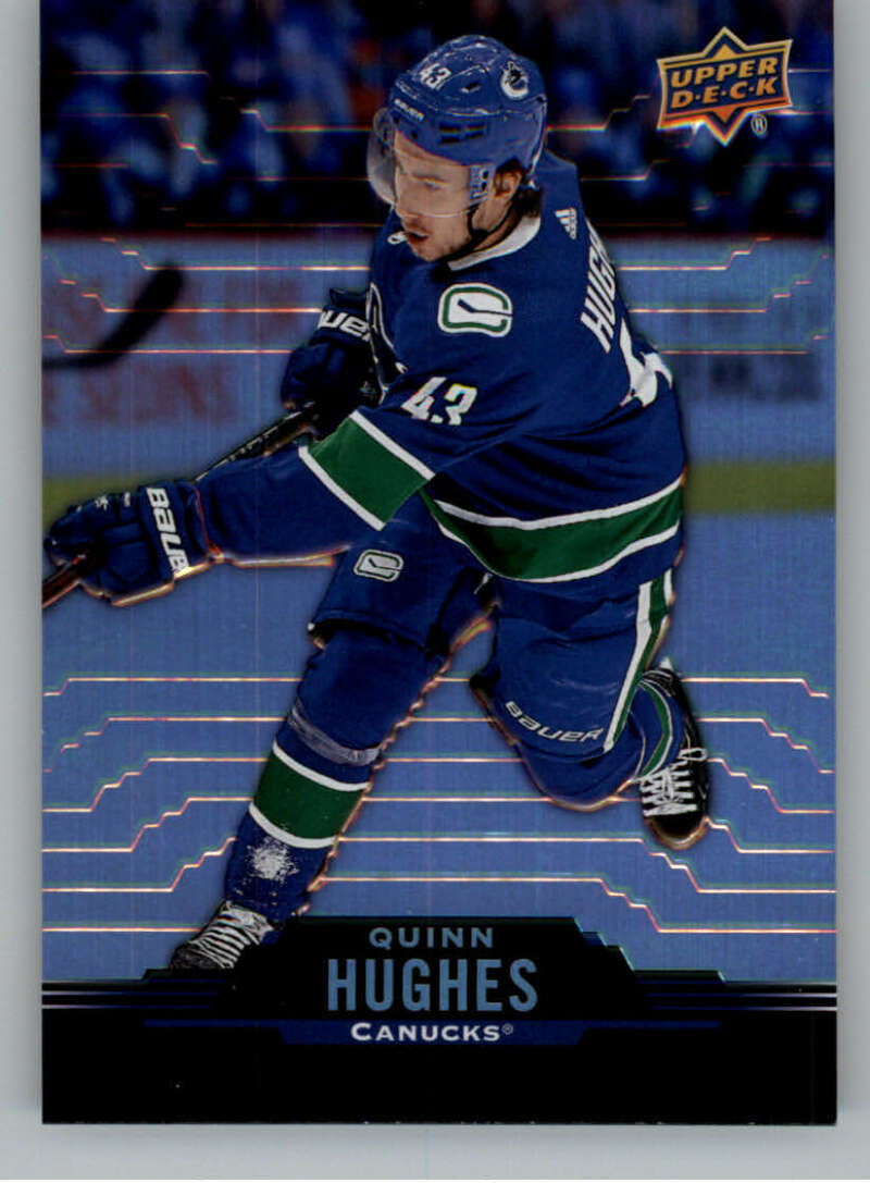2020-21 Upper Deck Tim Hortons #43 Quinn Hughes Vancouver Canucks Image 1