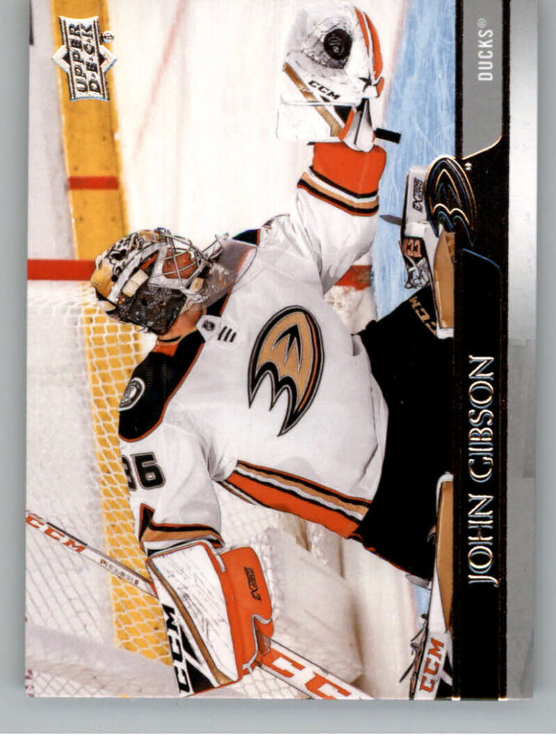 2020-21 Upper Deck Hockey #1 John Gibson Anaheim Ducks Image 1