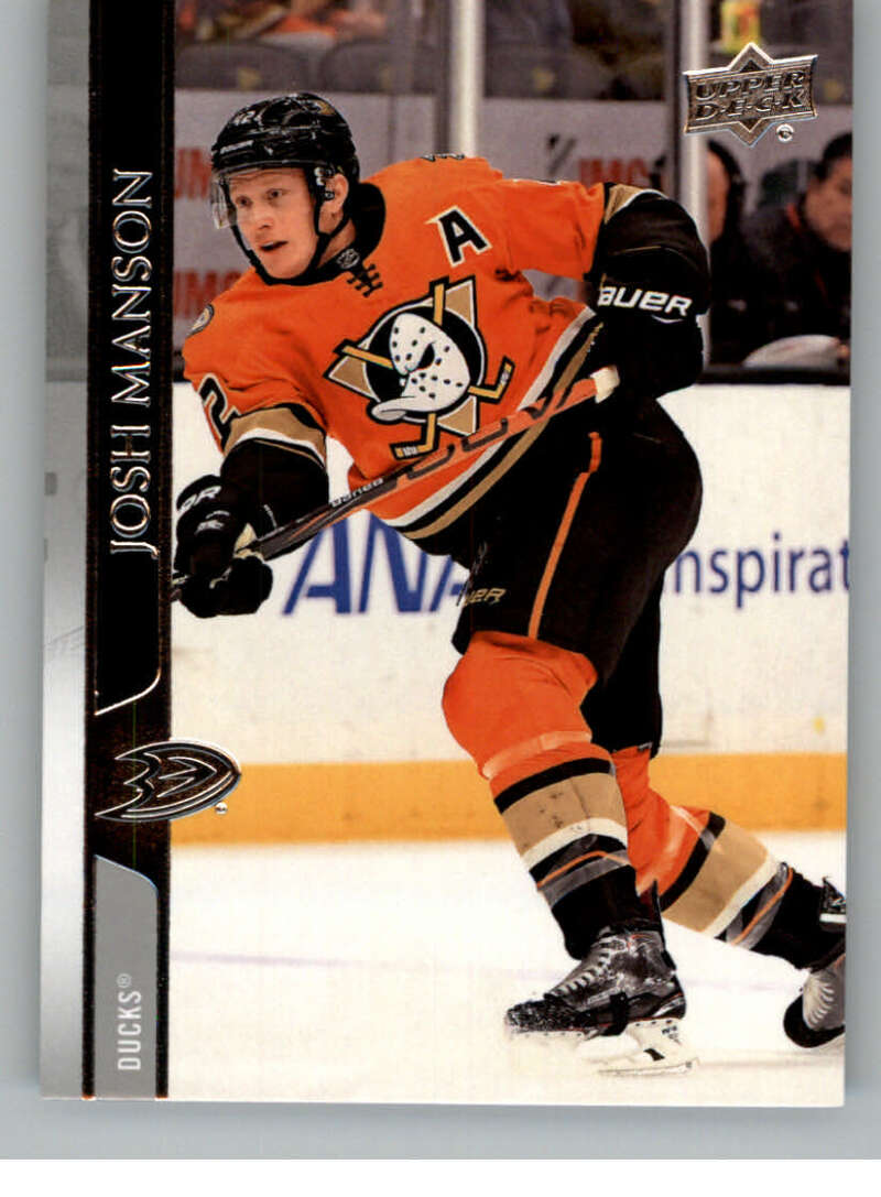 2020-21 Upper Deck Hockey #4 Josh Manson Anaheim Ducks Image 1