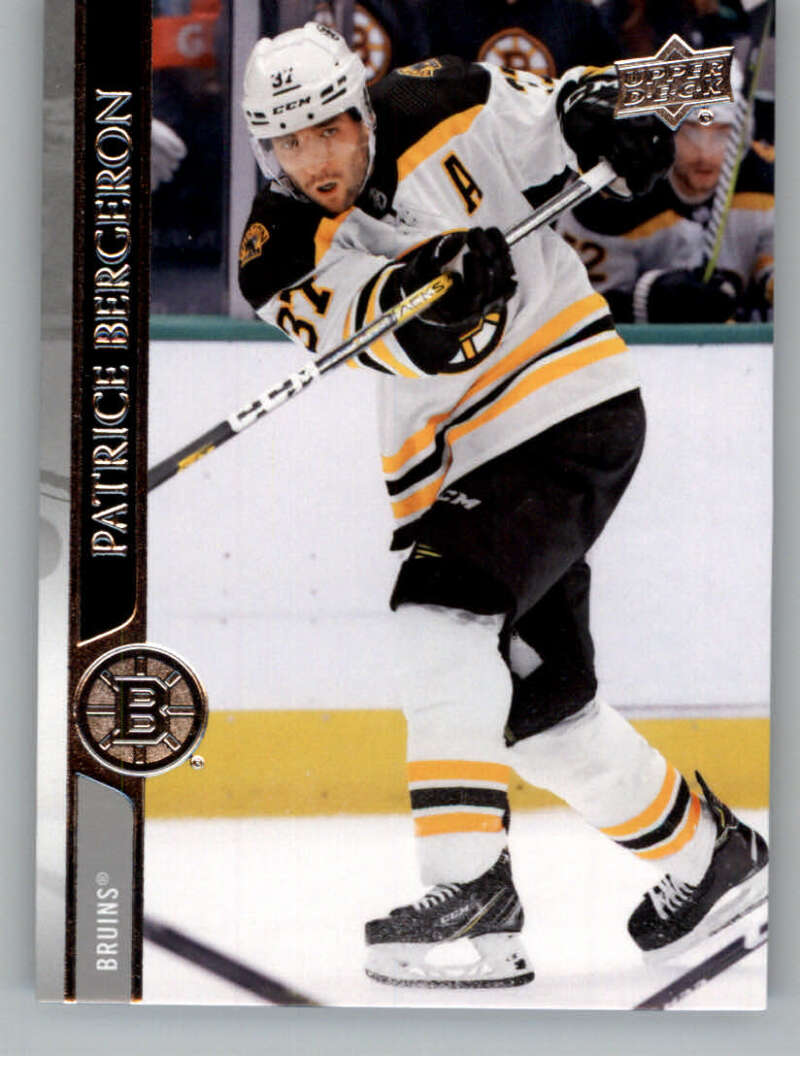 2020-21 Upper Deck Hockey #13 Patrice Bergeron Boston Bruins Image 1