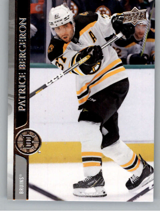 2020-21 Upper Deck Hockey #13 Patrice Bergeron  Boston Bruins  Image 1
