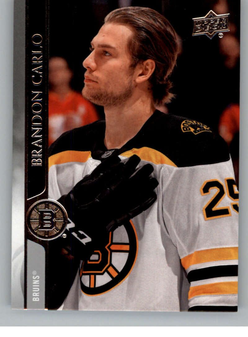 2020-21 Upper Deck Hockey #14 Brandon Carlo Boston Bruins Image 1