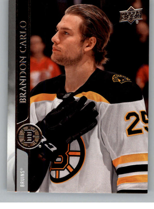 2020-21 Upper Deck Hockey #14 Brandon Carlo  Boston Bruins  Image 1