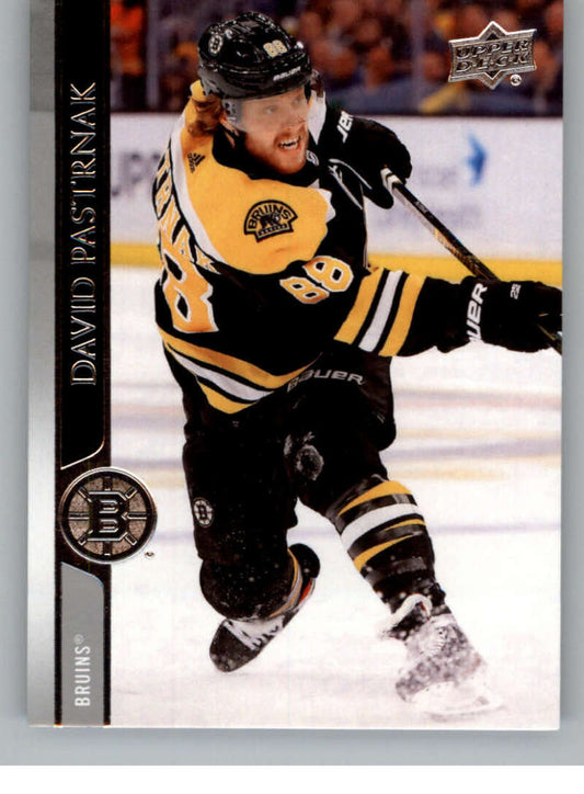 2020-21 Upper Deck Hockey #18 David Pastrnak  Boston Bruins  Image 1