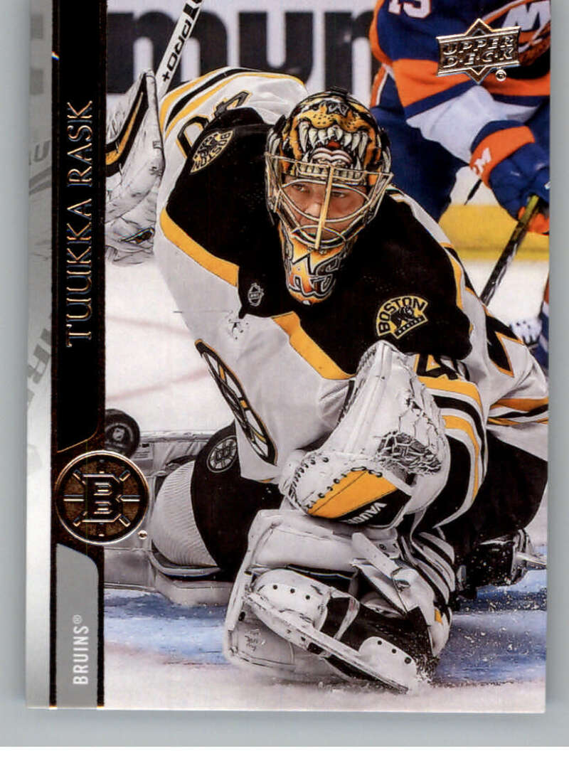2020-21 Upper Deck Hockey #19 Tuukka Rask Boston Bruins Image 1