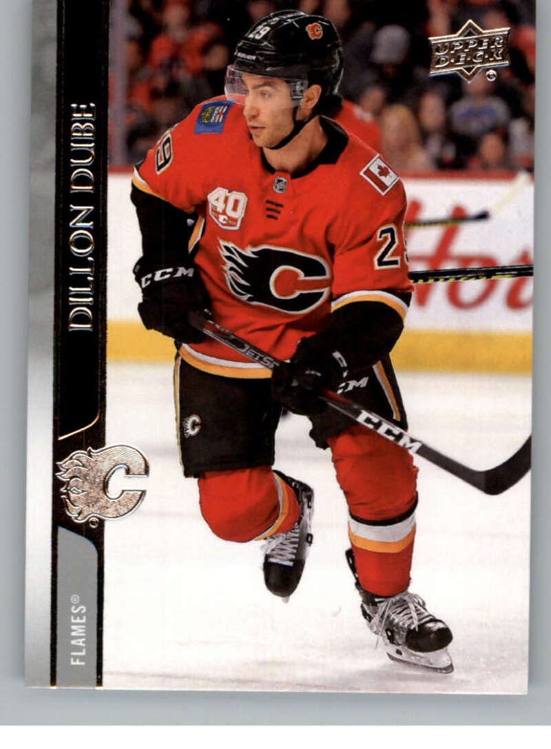 2020-21 Upper Deck Hockey #27 Dillon Dube Calgary Flames Image 1