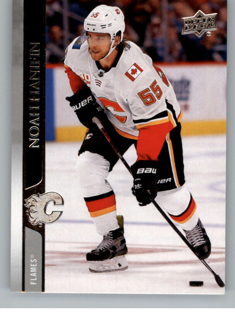 2020-21 Upper Deck Hockey #28 Noah Hanifin Calgary Flames Image 1