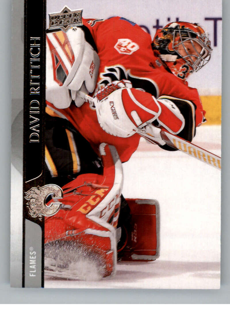 2020-21 Upper Deck Hockey #30 David Rittich Calgary Flames Image 1