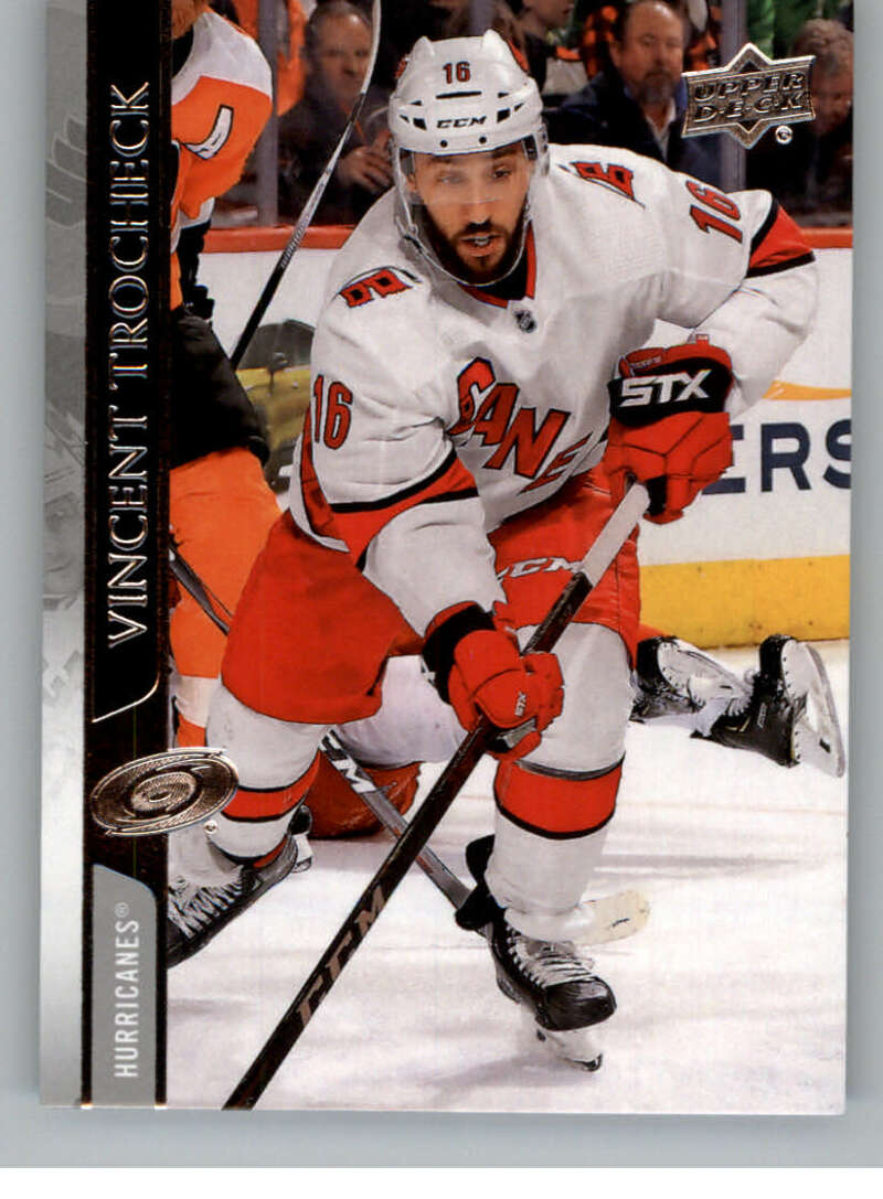 2020-21 Upper Deck Hockey #36 Vincent Trocheck Carolina Hurricanes Image 1