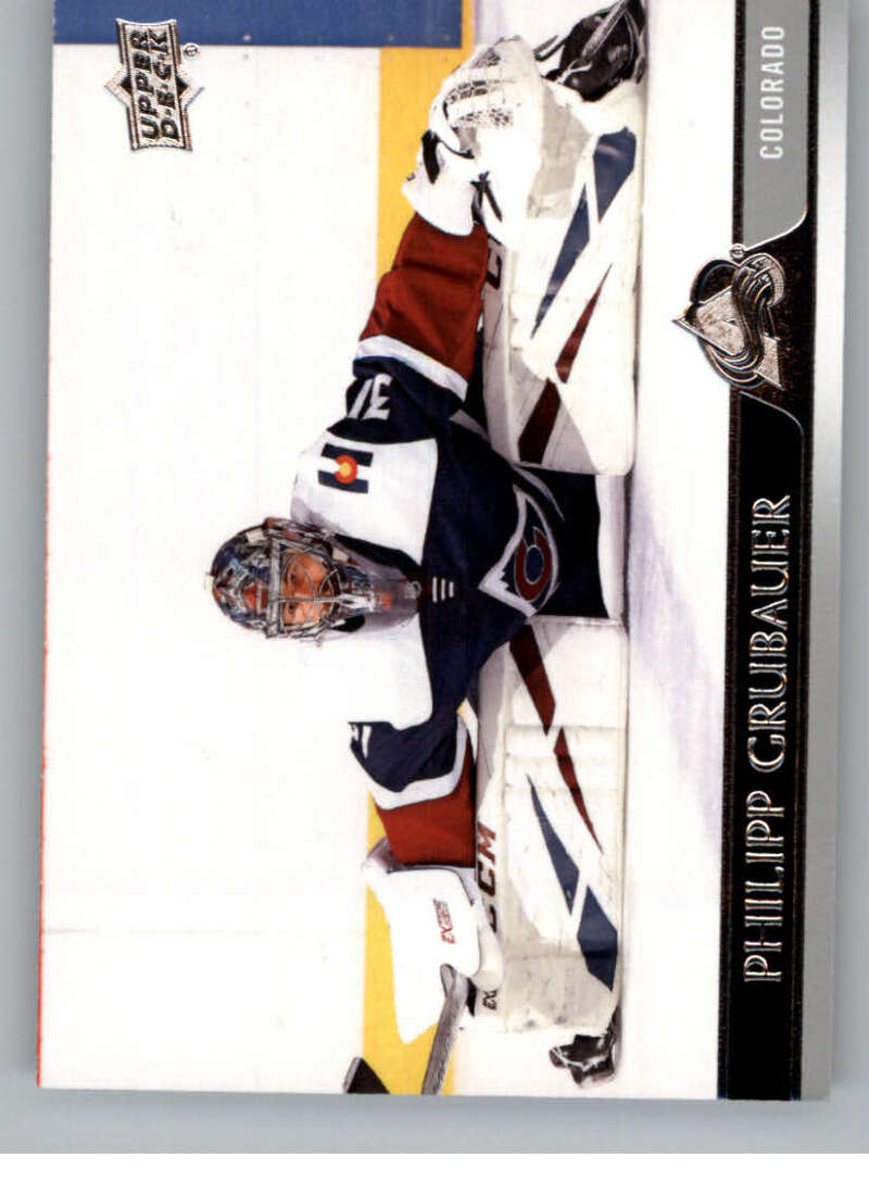 2020-21 Upper Deck Hockey #48 Philipp Grubauer Colorado Avalanche Image 1