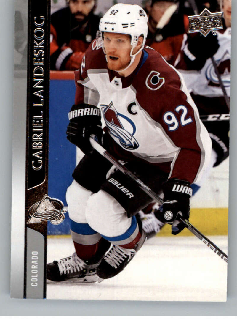 2020-21 Upper Deck Hockey #50 Gabriel Landeskog Colorado Avalanche Image 1