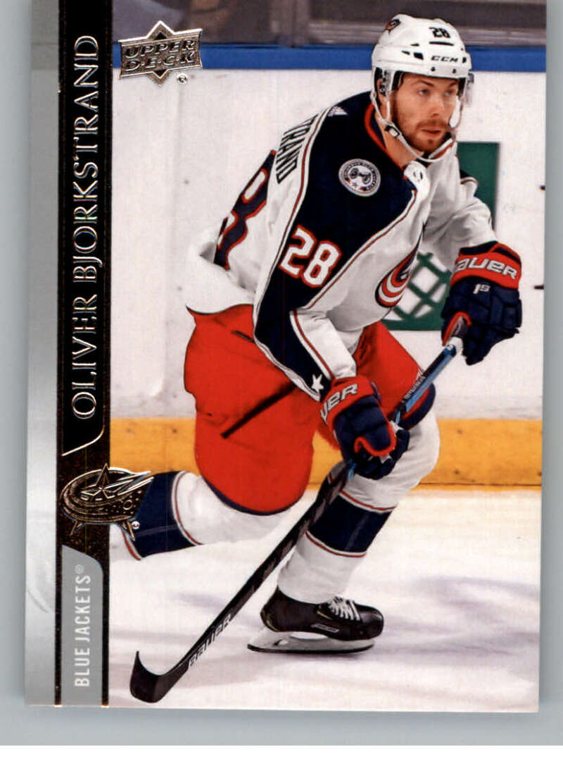 2020-21 Upper Deck Hockey #52 Oliver Bjorkstrand Columbus Blue Jackets Image 1
