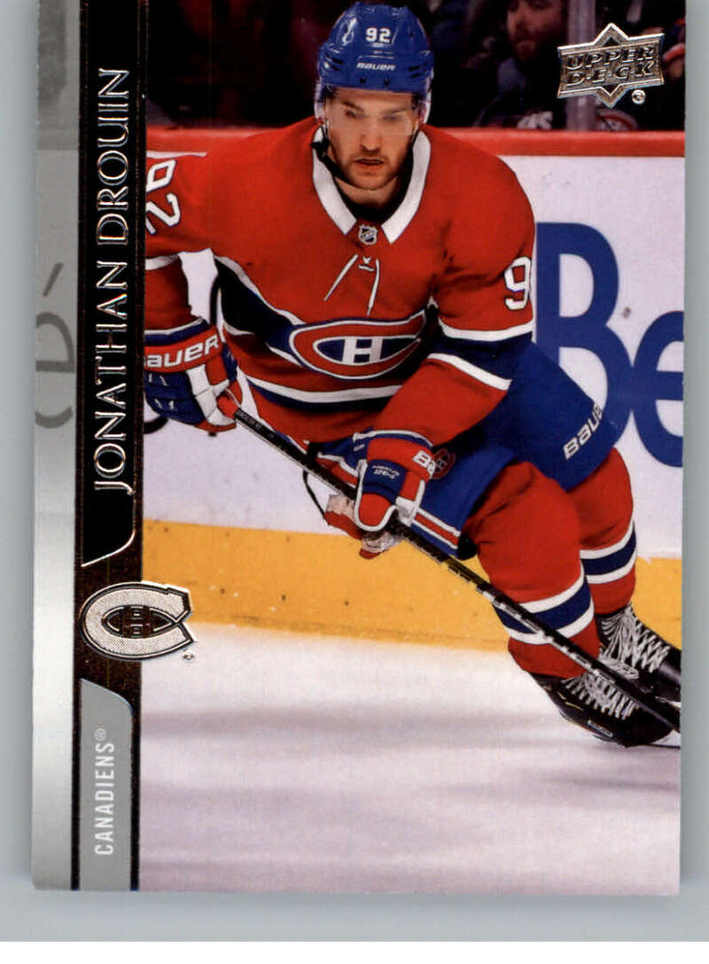 2020-21 Upper Deck Hockey #96 Jonathan Drouin Montreal Canadiens Image 1