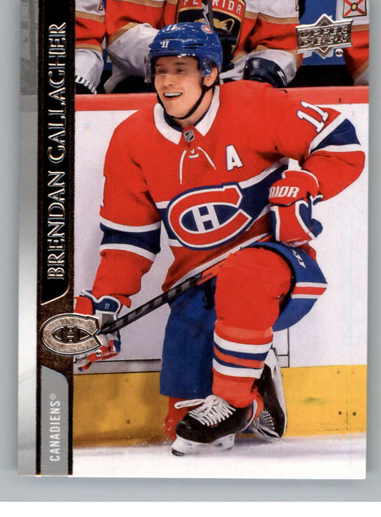 2020-21 Upper Deck Hockey #97 Brendan Gallagher  Montreal Canadiens  Image 1