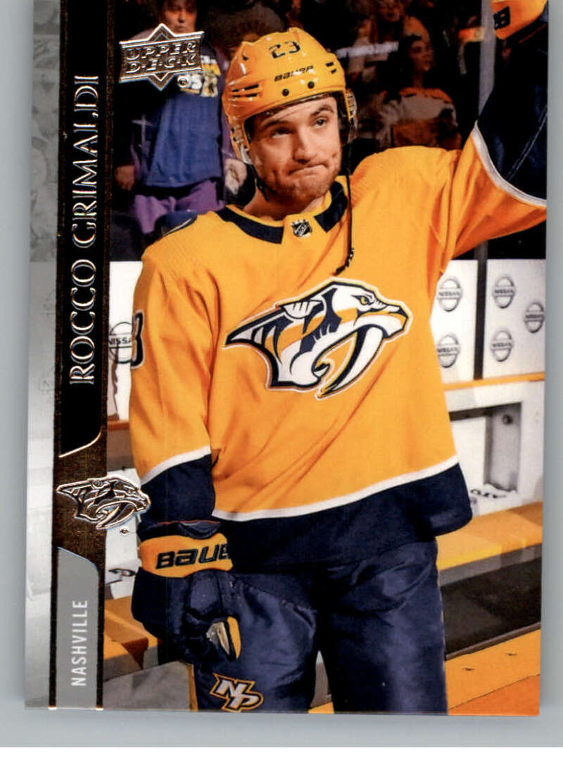 2020-21 Upper Deck Hockey #105 Rocco Grimaldi Nashville Predators Image 1