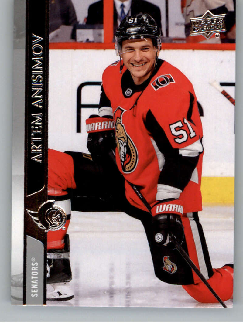 2020-21 Upper Deck Hockey #127 Artem Anisimov Ottawa Senators Image 1