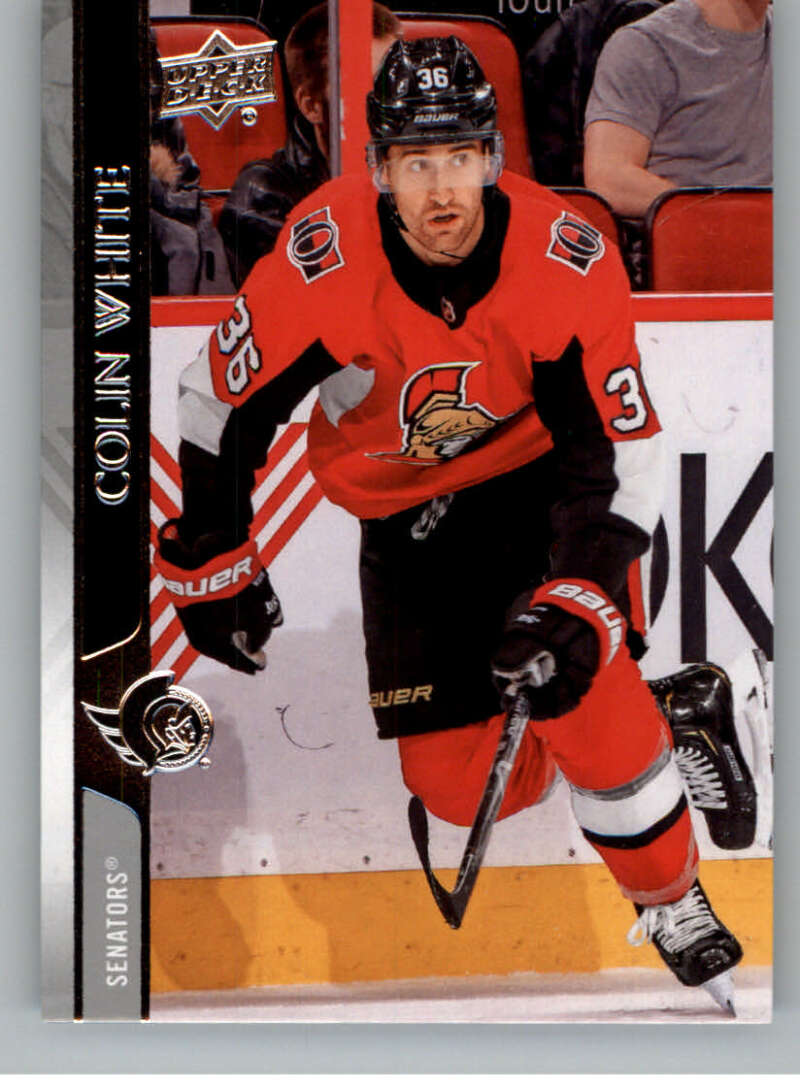 2020-21 Upper Deck Hockey #131 Colin White Ottawa Senators Image 1