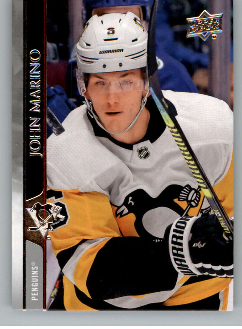 2020-21 Upper Deck Hockey #143 John Marino Pittsburgh Penguins Image 1