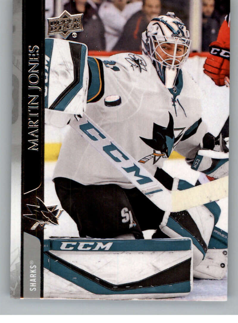 2020-21 Upper Deck Hockey #148 Martin Jones San Jose Sharks Image 1
