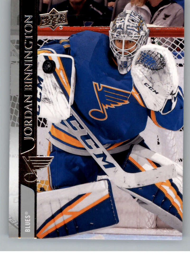 2020-21 Upper Deck Hockey #152 Jordan Binnington St. Louis Blues Image 1