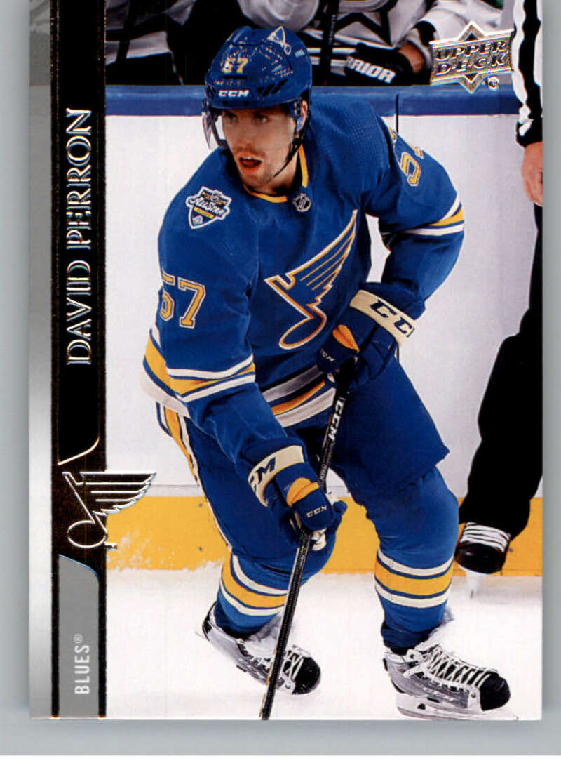 2020-21 Upper Deck Hockey #155 David Perron St. Louis Blues Image 1