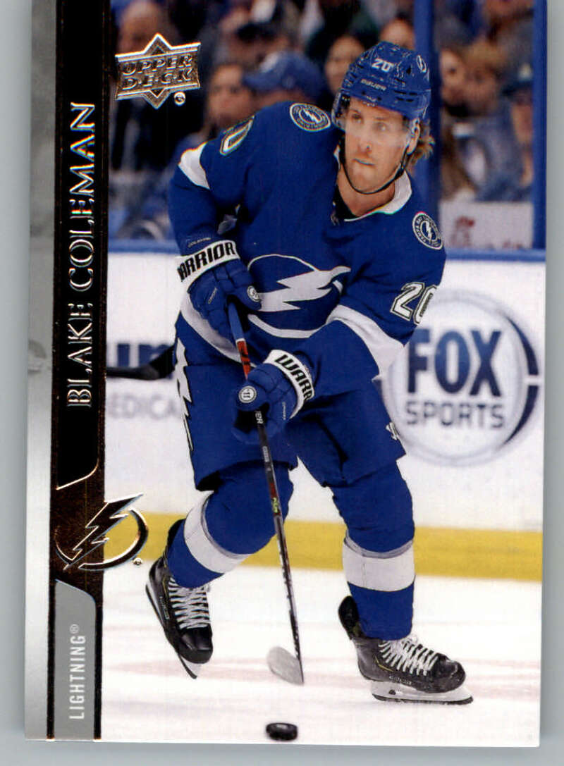 2020-21 Upper Deck Hockey #159 Blake Coleman Tampa Bay Lightning Image 1