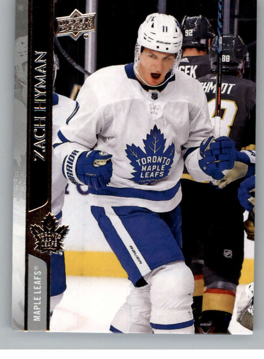 2020-21 Upper Deck Hockey #165 Zach Hyman  Toronto Maple Leafs  Image 1