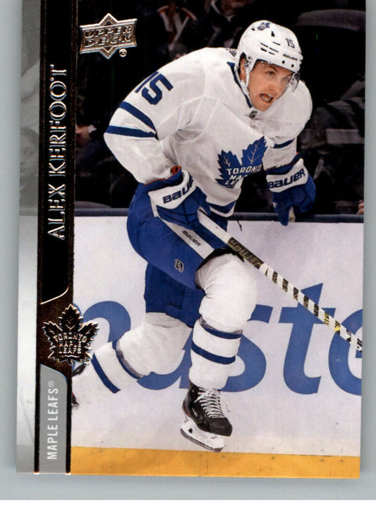 2020-21 Upper Deck Hockey #167 Alex Kerfoot  Toronto Maple Leafs  Image 1