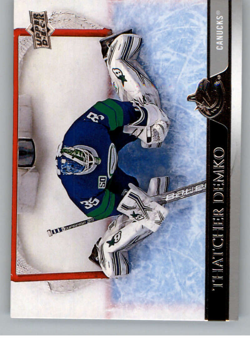 2020-21 Upper Deck Hockey #172 Thatcher Demko Vancouver Canucks Image 1