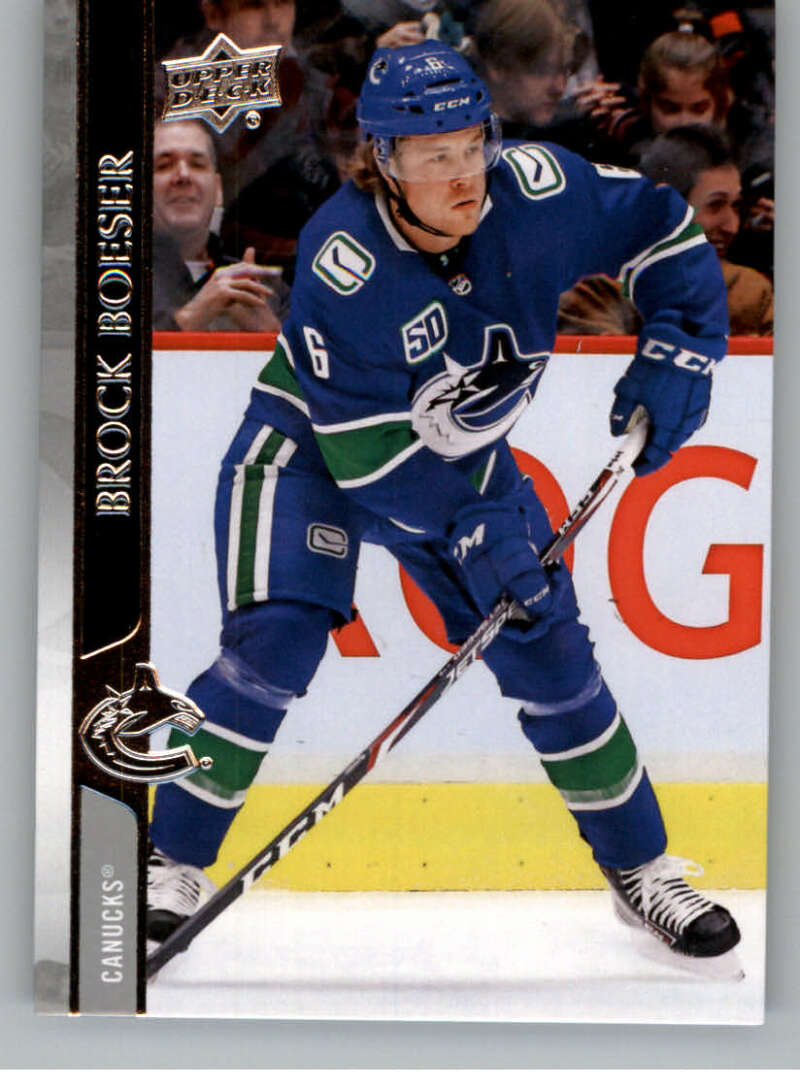2020-21 Upper Deck Hockey #173 Brock Boeser Vancouver Canucks Image 1