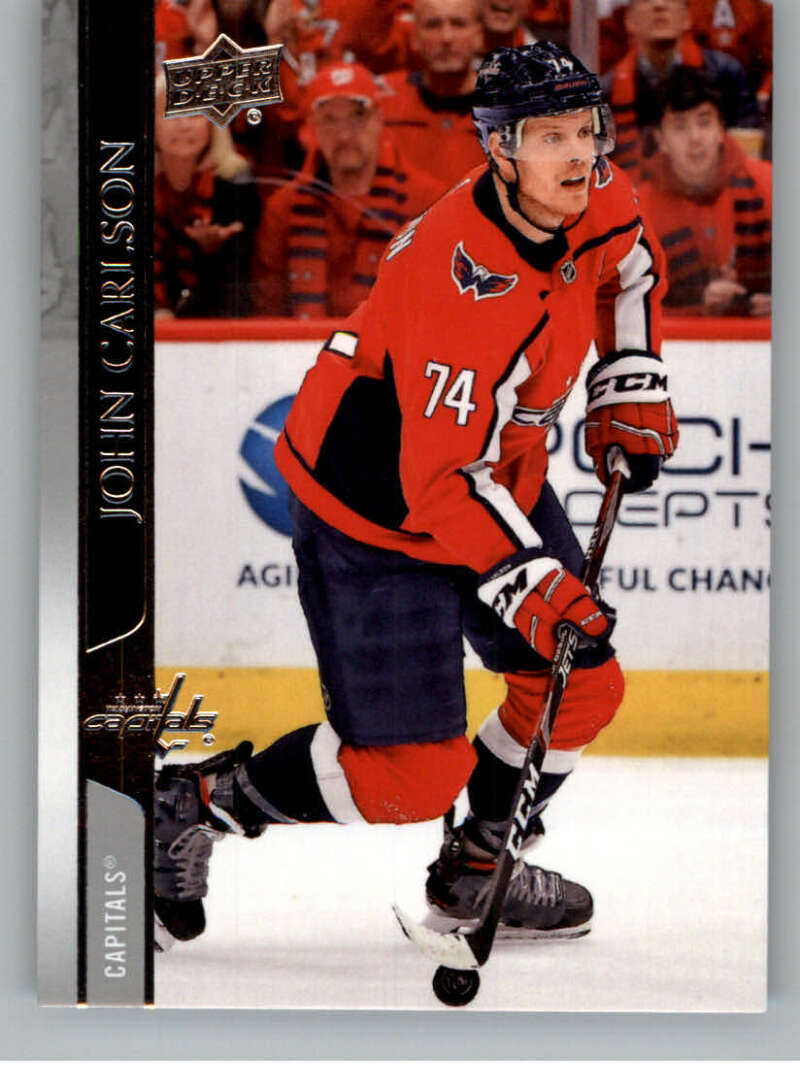 2020-21 Upper Deck Hockey #186 John Carlson Washington Capitals Image 1