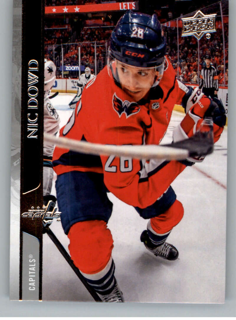 2020-21 Upper Deck Hockey #187 Nic Dowd Washington Capitals Image 1