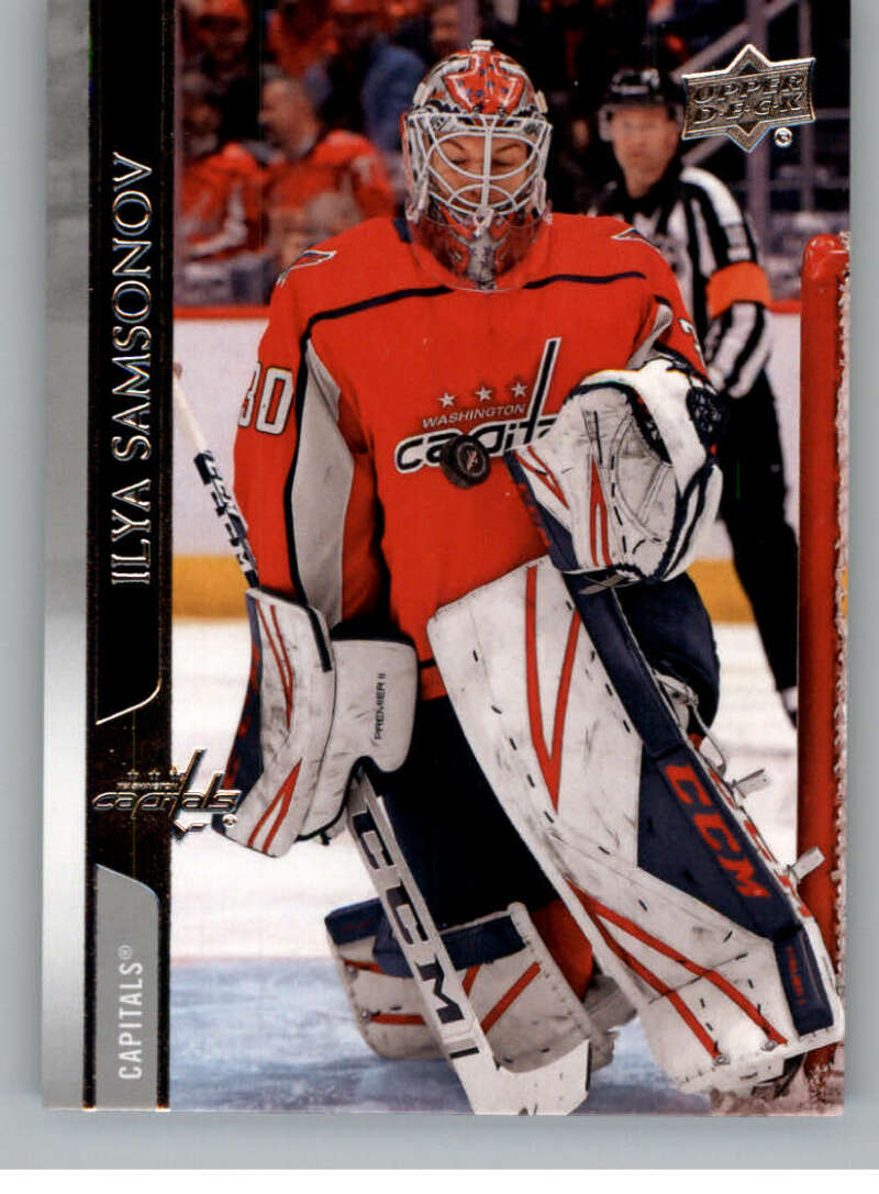 2020-21 Upper Deck Hockey #192 Ilya Samsonov Washington Capitals Image 1