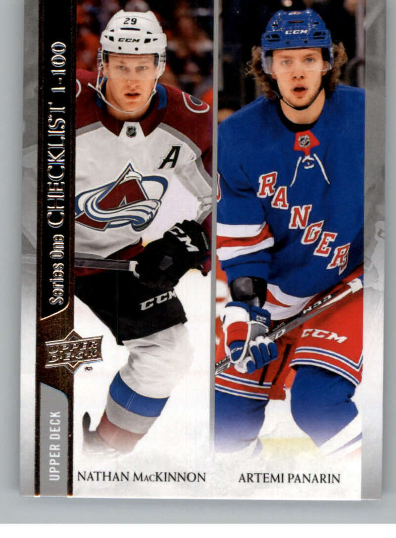 2020-21 Upper Deck Hockey #199 Nathan MacKinnon/Artemi Panarin Image 1