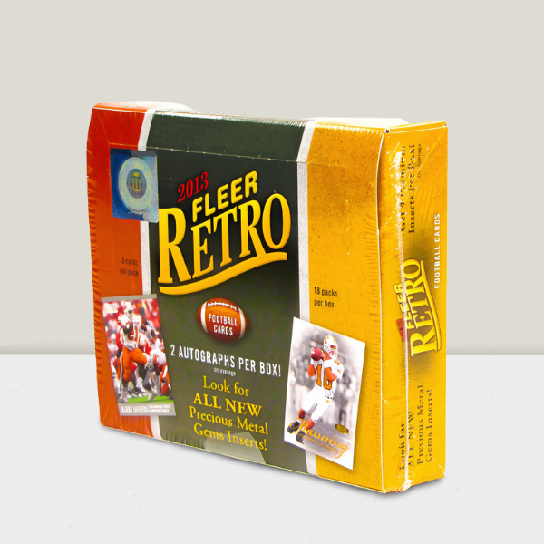 2013 Upper Deck Fleer Retro Football Hobby Box - 2 Autos/4 Inserts Box