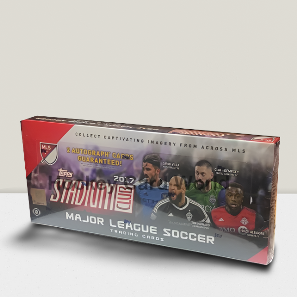 2017 Topps Stadium Club Hobby Soccer Box Factory Sealed - 16 Packs - 2 Autos