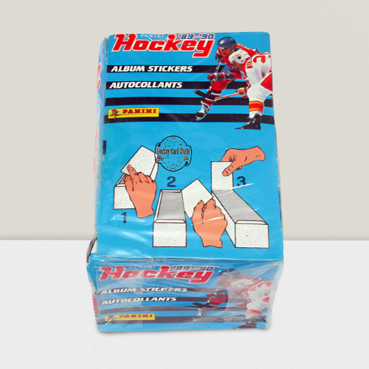 1989-90 Panini Hockey Album Stickers Sealed Box - 100 Pack Box