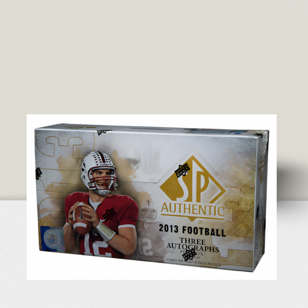 2013 Upper Deck SP Authentic Football Hobby Box - 24 packs - 3 Autos Box