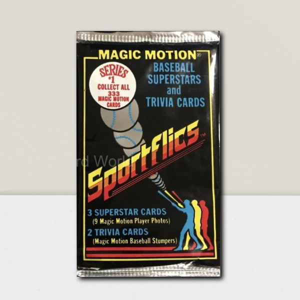 1986 Sportflics MLB Baseball Series 1 Sealed Pack - 5 Magic Motion Pack