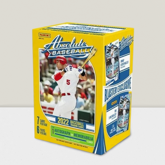 2022 Panini Absolute Baseball MLB Factory Sealed Box - 6 Packs + Auto or Mem.
