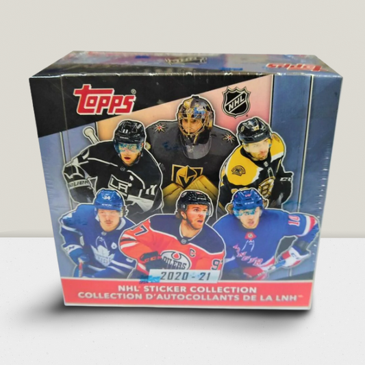 2020-21 Topps NHL Hockey Sticker Hobby Box - 50 Packs Per Box