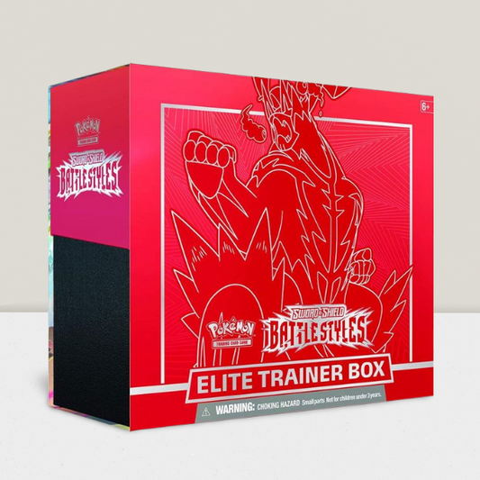 Pokemon TCG Sword & Shield Battle Styles Elite Trainer Box - Red Box