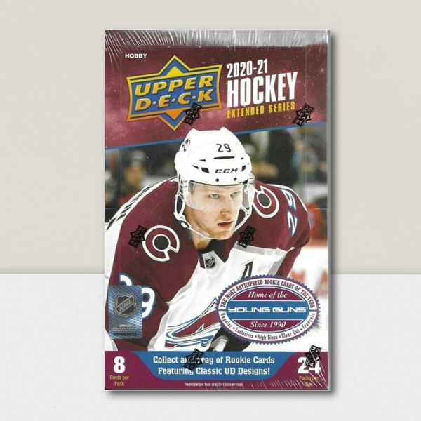 2020-21 Upper Deck Extended Hockey Hobby Box - 24 Packs Per Box