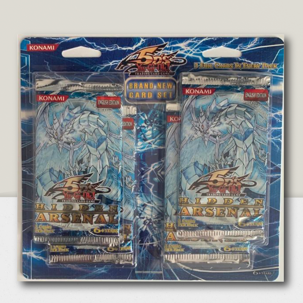Yu-Gi-Oh! Hidden Arsenal (4) Booster Sealed Game Packs - English Editi Yu-Gi-Oh! Hidden Arsenal (4) Booster Sealed Game Packs - English Editi