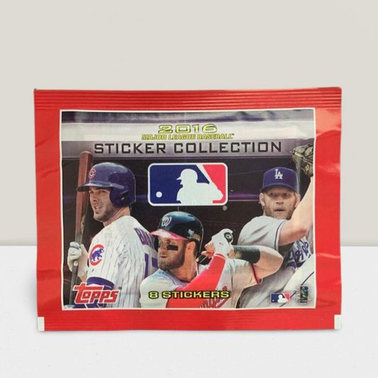 2016 Topps Baseball Sticker Collection Pack - 8 Stickers Per Pack